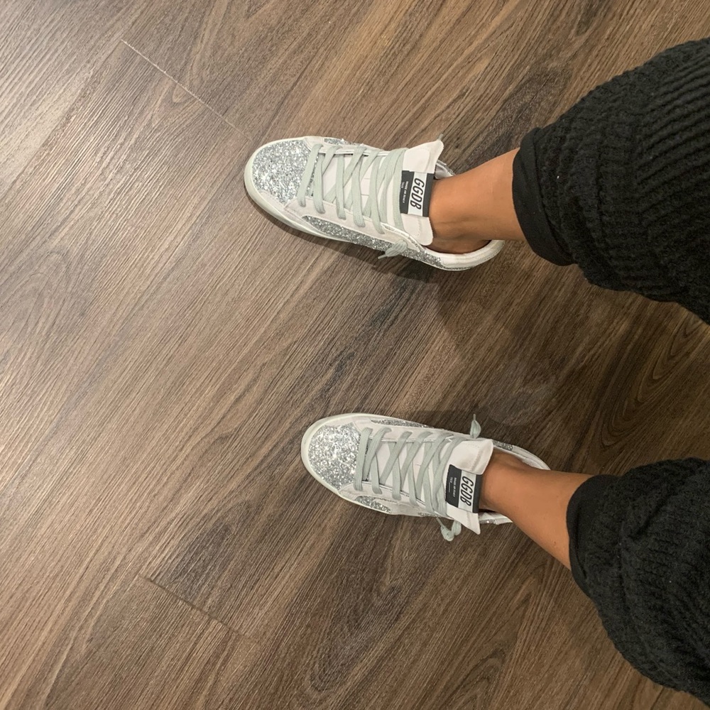 Golden Goose Glitter Superstar Sneakers!!